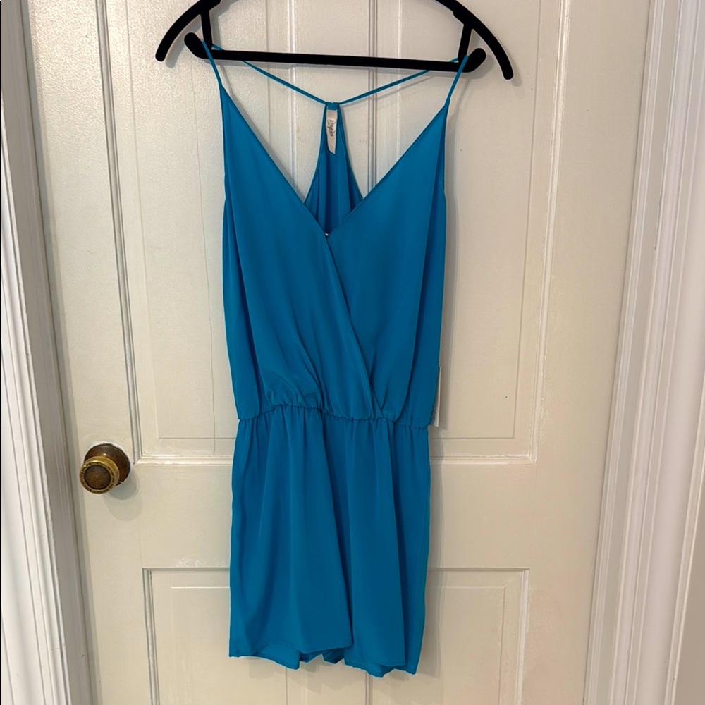 Rory Beca silk racer back romper - perfect vacation outfit!